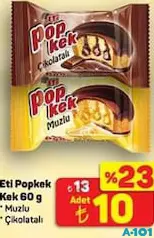 ETİ POPKEK KEK 60 G fiyat ve kampanya bilgisi